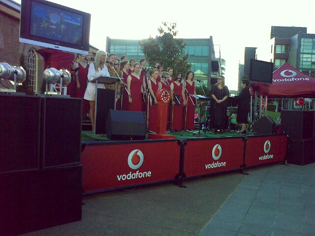Mobile Stage & PA System with Plasma Screens